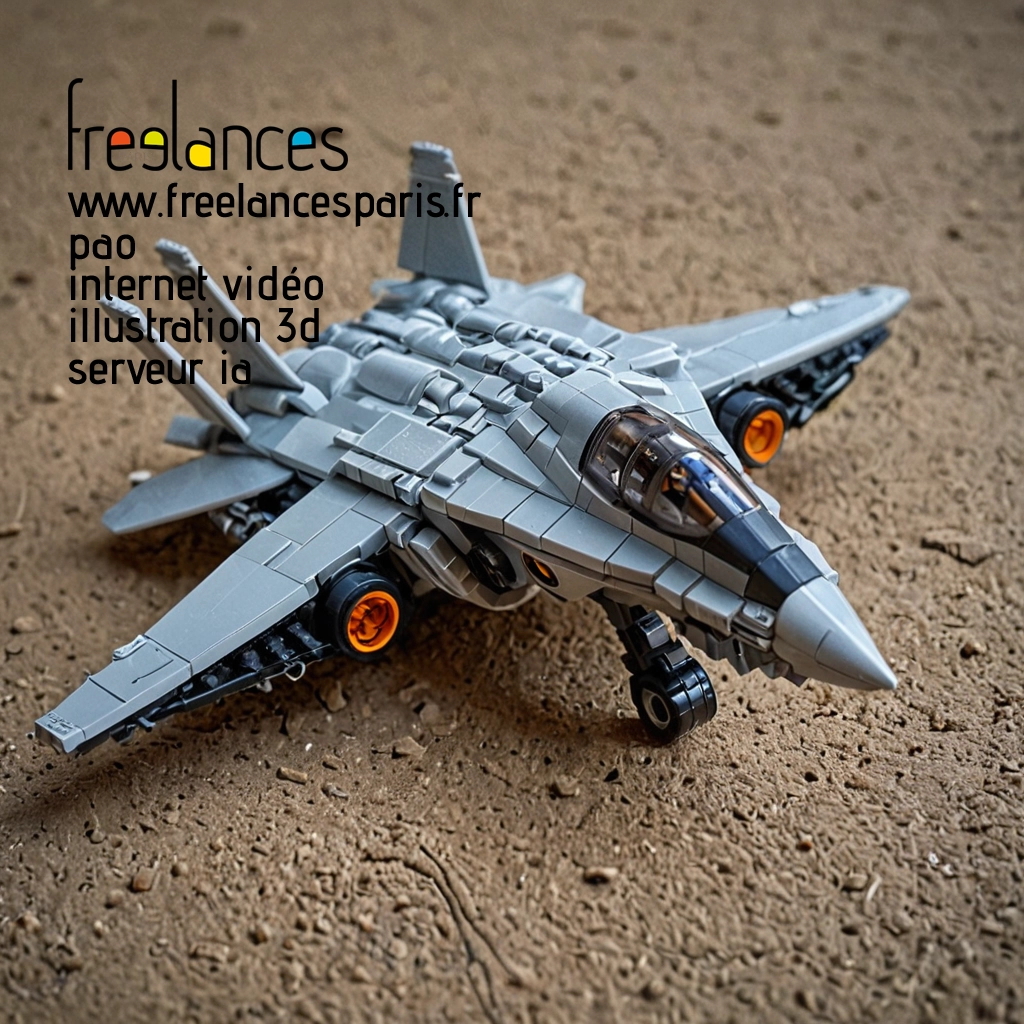 Pao mise en page internet vidéo illustration 3d serveur IA générative AI freelance paris studio de création magazines QLBLK3T0